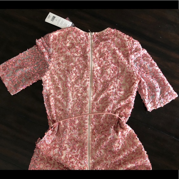 NWT French Connection Pink Sequin Dress - Picture 7 of 8